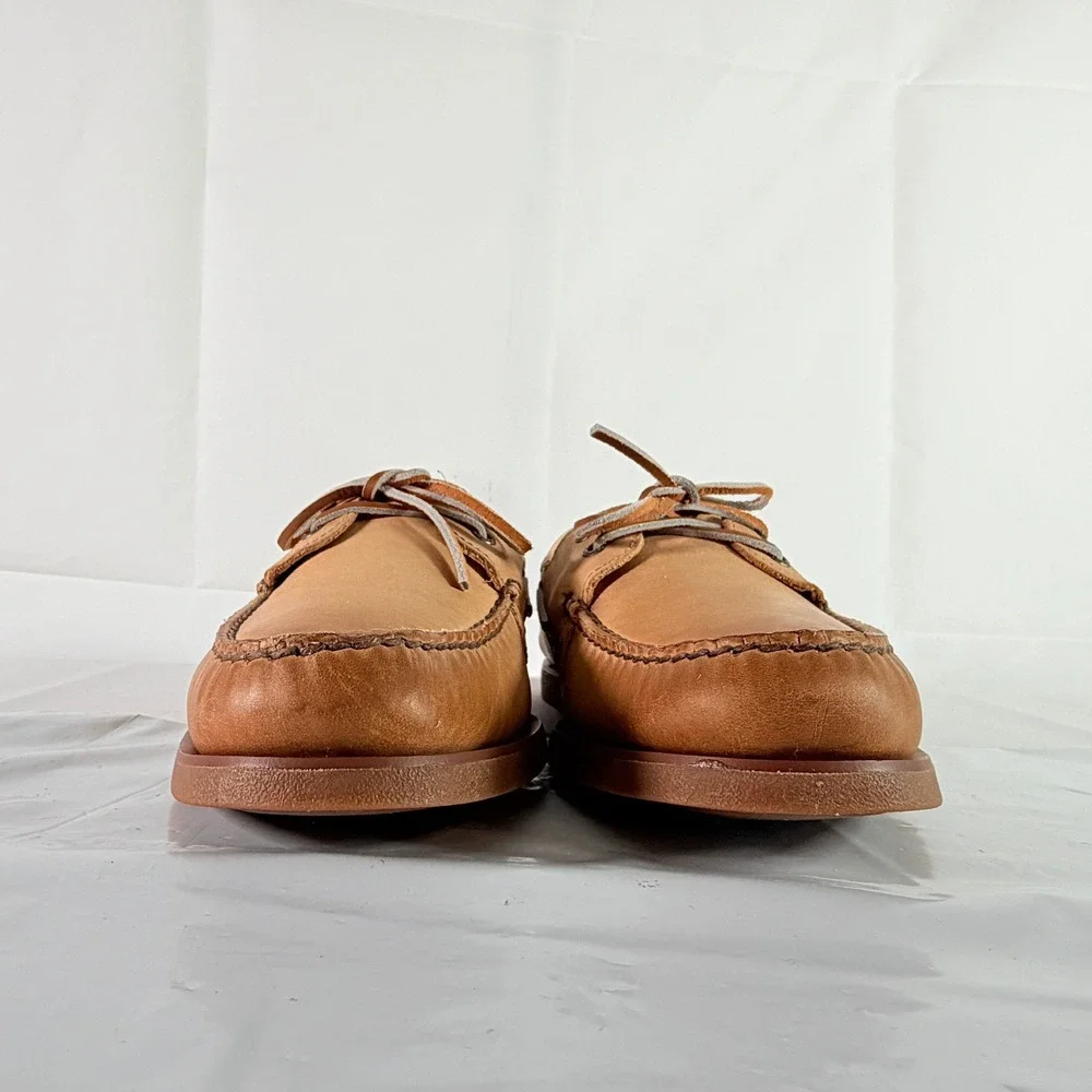 Sperry Gold Cup Authentic Original Burnished Tan Boat Shoes Men's Size 11.5 M